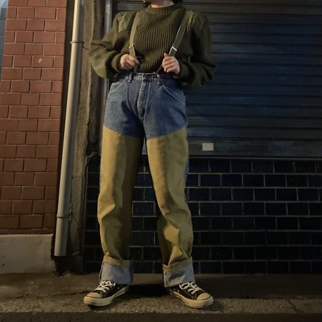 [USED] wrangler ダブルニー DENIM PANTS！