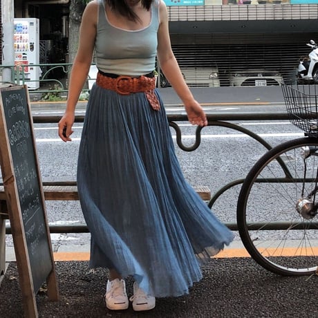 [USED] ふんわりインド綿マキシスカート