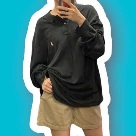 [USED]Polo ラルフローレン 超BIG 長袖ポロシャツ