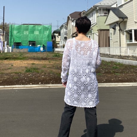 [USED] WhiteクロシェットTOPS