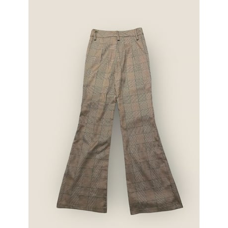 [USED] ストレッチ 千鳥柄 フレアPANTS