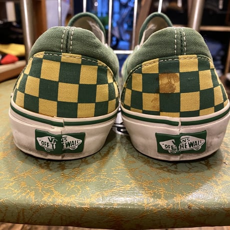 [USED] Green × Yellow💚VANS SLIP ON