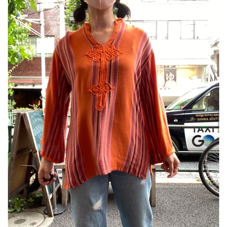[USED] フォークロアオレンジトップス
