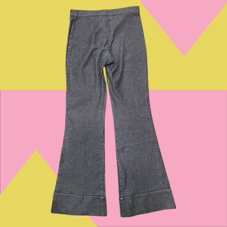[USED] 漢字刺繍 ブーツカット ストレッチ PANTS