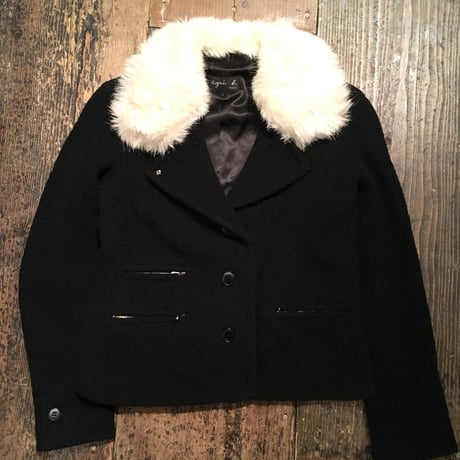 [USED] アニエスb ファー襟付き WOOLジャケット