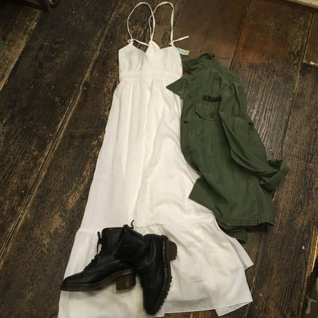 [USED]  WHITEコットンワンピース