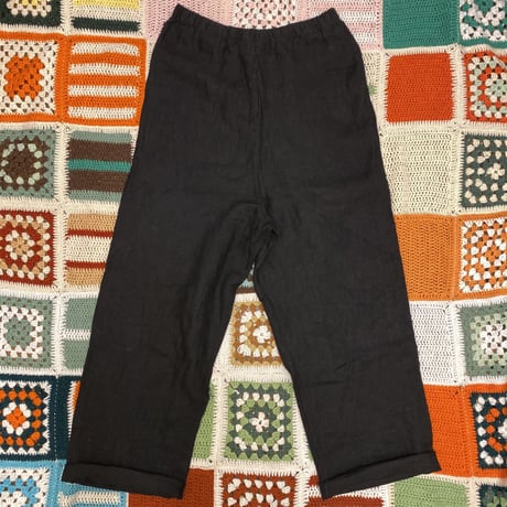 [USED] BLACK LINEN PANTS