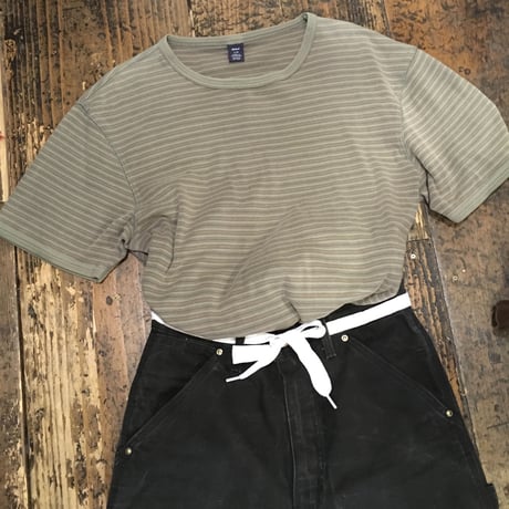 [USED]  02's GAP　リブボーダーTee