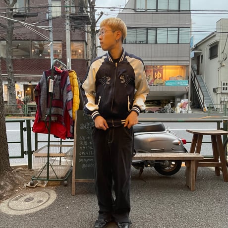 [USED] スカジャン ネイビー💙
