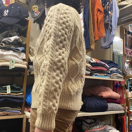 [USED] vintage フィッシャーマン アランニット made in IRELAND