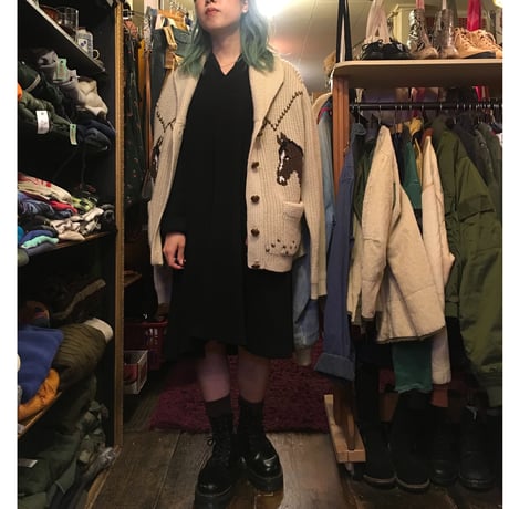 [USED] CUTE HORSE♡70's カウチンニット