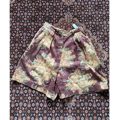 [USED] Lauren  花柄LINEN Shorts