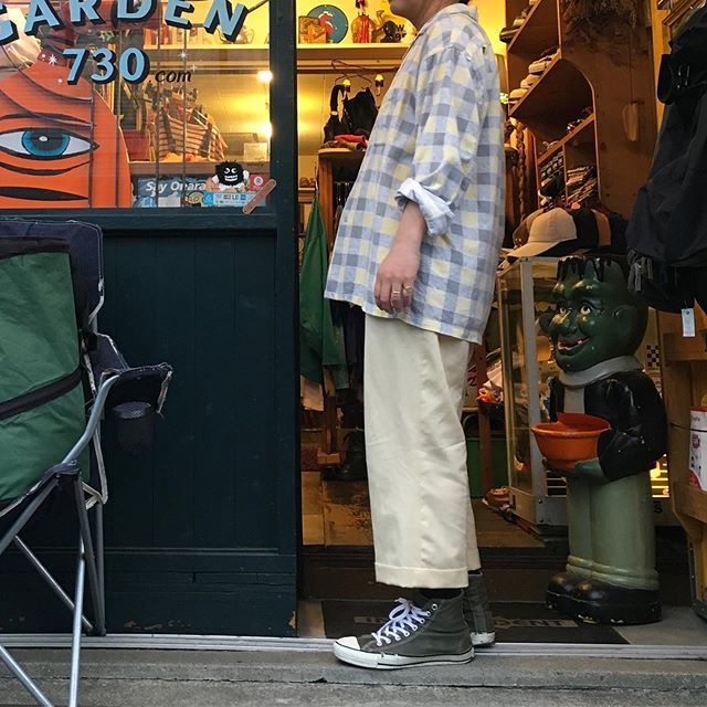 50's PENNEY'S プリントネルシャツ 50s PENNEY'S TOPFLIGHT ボックス プリントネルシャツ【L