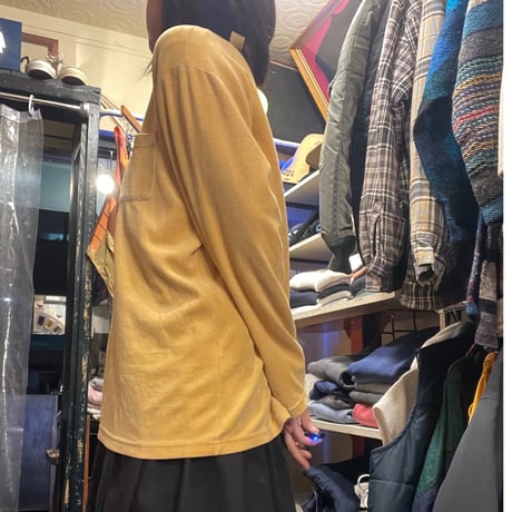 [USED]ベロア ポケットロンT 💛