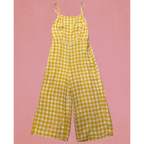 [USED]OLD NAVY ギンガムチェックAll in one💛