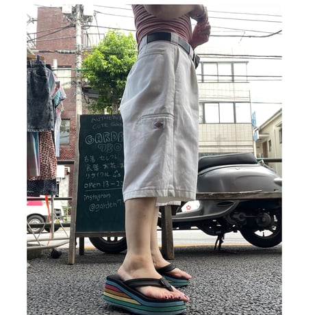 [Gardenworks] Re-make Dickies セルフォンポケット 膝下ショーツ
