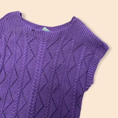 [USED] PURPLE FRENCH SLEEVE KNIT💜