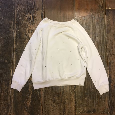 [USED] キラキラパーツのホワイトスエット