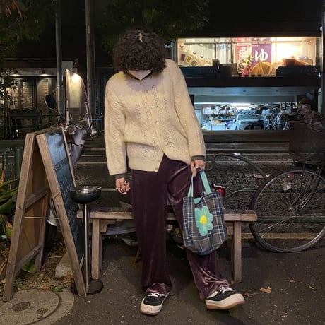 [USED]あずき色🤎ベロア イージー PANTS