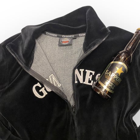 [USED] "GUINNESS" ベロア ジャージ