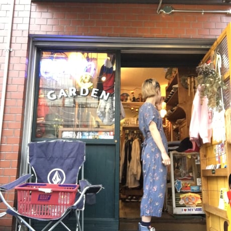 [USED] 花柄 レーヨン サロペット