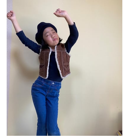 [USED] KIDS♡ SUEDE BOA VEST