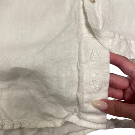 [USED] リネンのホワイトShirts