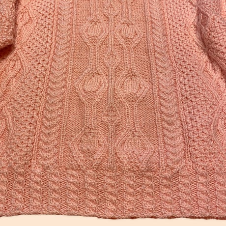 [USED] PINK💓ケーブルニット