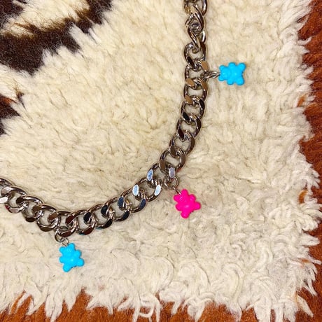[ kozukix] NEW BEAR METAL NECKLACE
