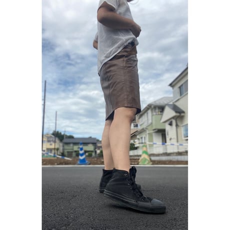 [USED] REAL レザースカート / BROWN
