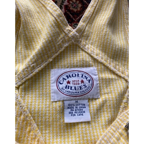[USED] イエロー💛ヒッコリーオーバーオール