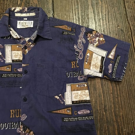 [USED] アメフト柄COTTONシャツ