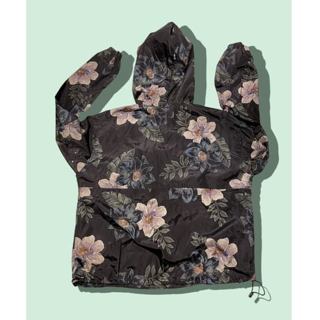 [USED] 花柄NYLON アノラックパーカー🌼