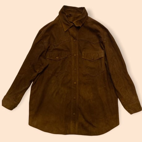[USED] vintage スエード シャツ