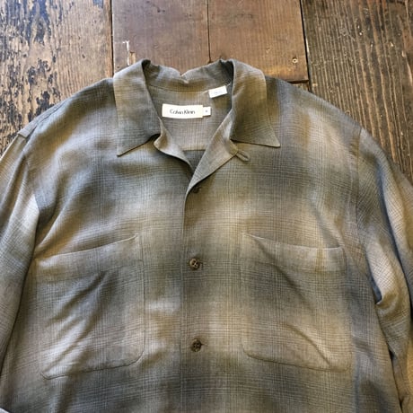 [USED] Calvin Klein レーヨンシャツ
