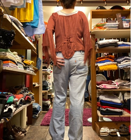 [USED]  INDIANレーヨンTOPS