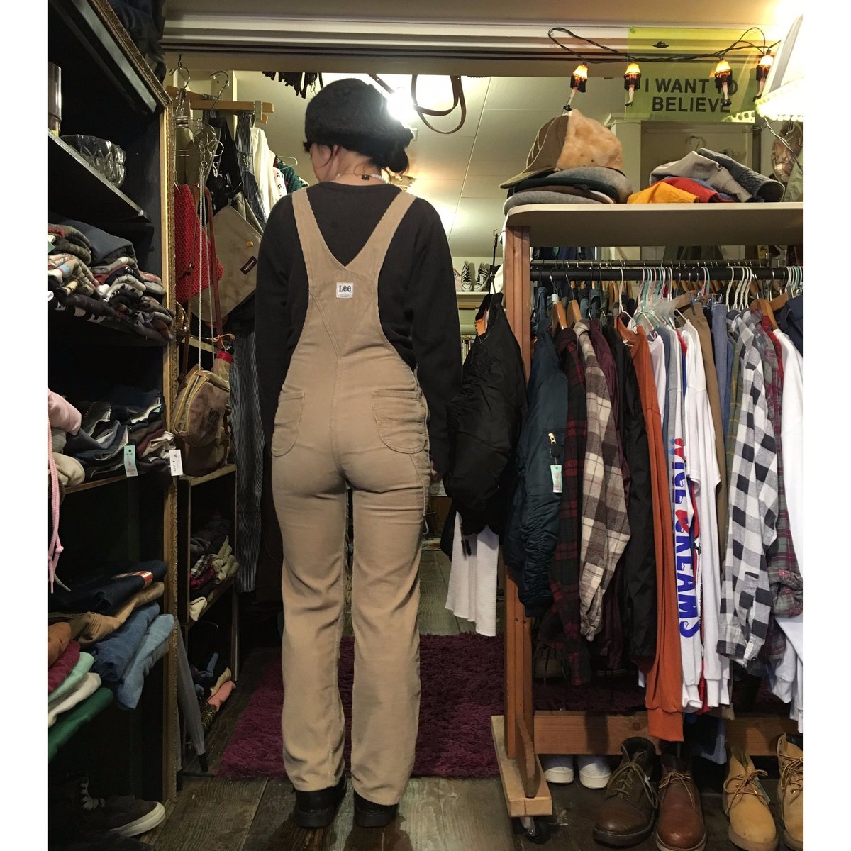 Lee オーバーオール　コーデュロイ　ワインレッド fit=scale-down,w=1200