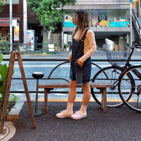 [USED] リメイク デニム short オーバーオール