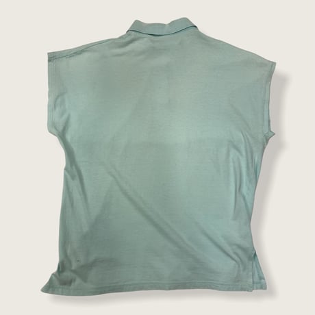 [USED] FRENCH SLEEVE MINT POLO♡