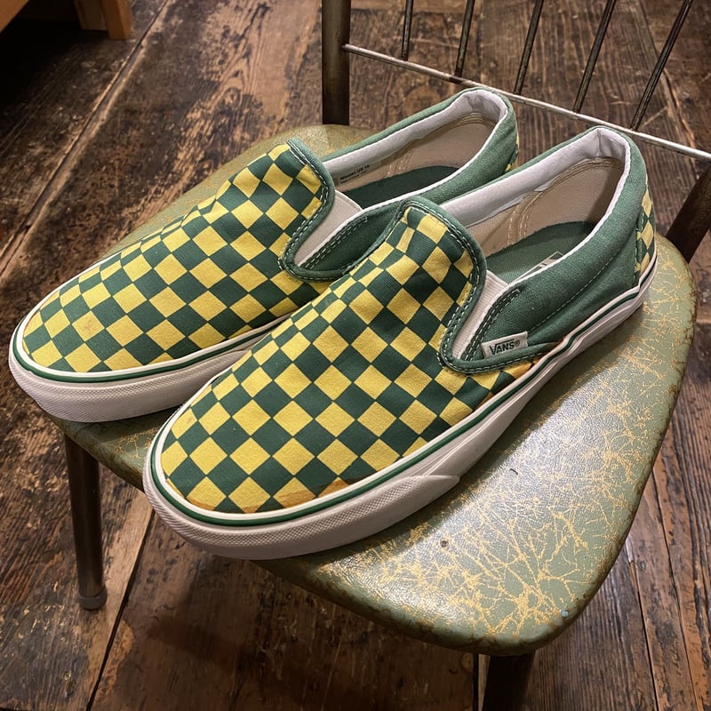 Vans green top and yellow