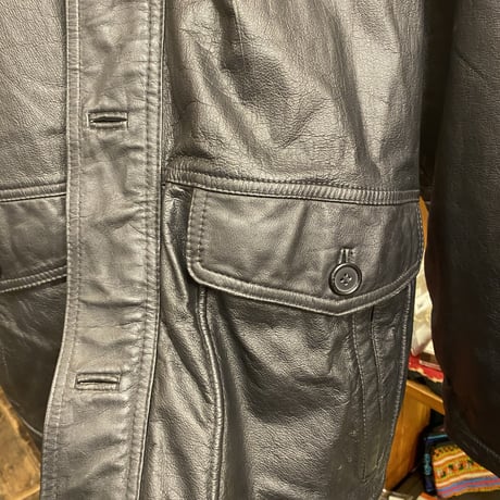 [USED] レザー CAR COAT