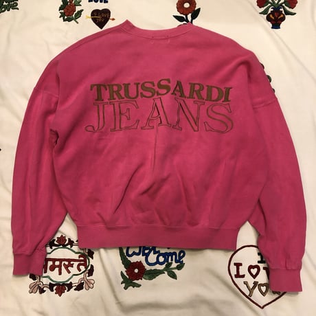 [USED] "TRUSSARDI JEANS" PINK SWEAT♡