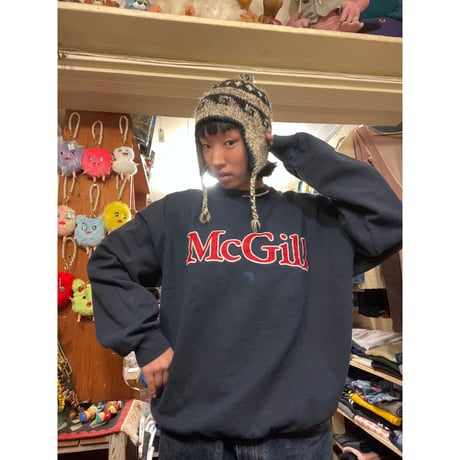 [USED] ロゴ入りNAVY SWEAT