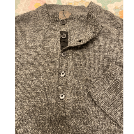[USED]  "Calvin Klein"  ヘンリーネックニット