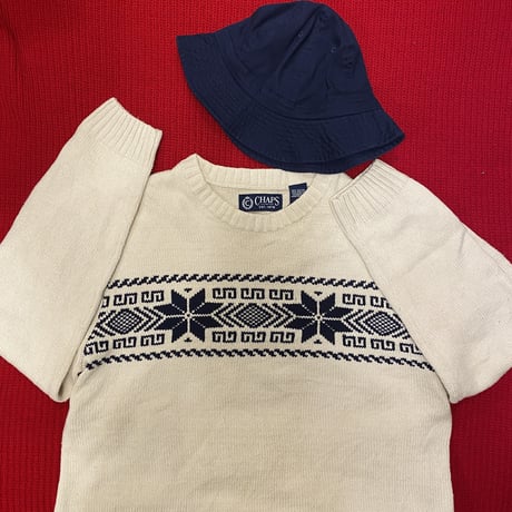 [USED] "CHAPS" NORDIC KNIT❄️