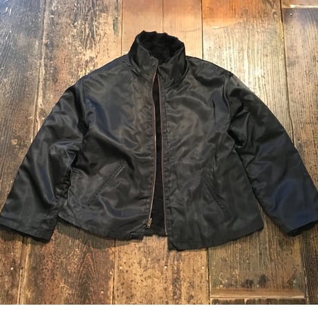 [USED] Black 型押し風フェイクファーJKT