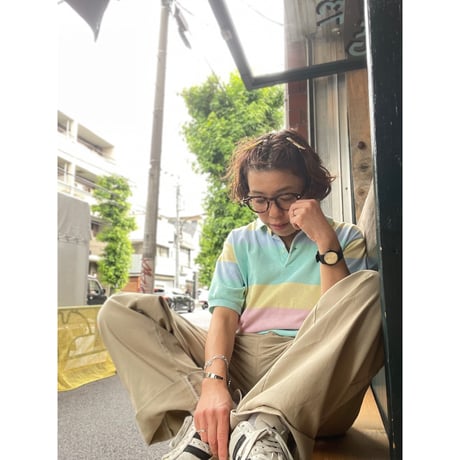 [USED] Polo Ralph Lauren マルチボーダーポロ♡