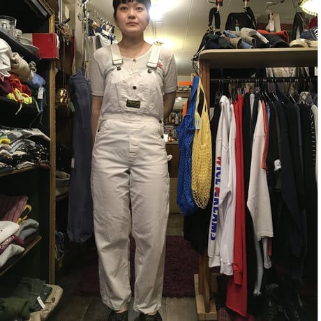 [USED] 'ワシントンDEE CEE' ホワイトデニムOVERALL!