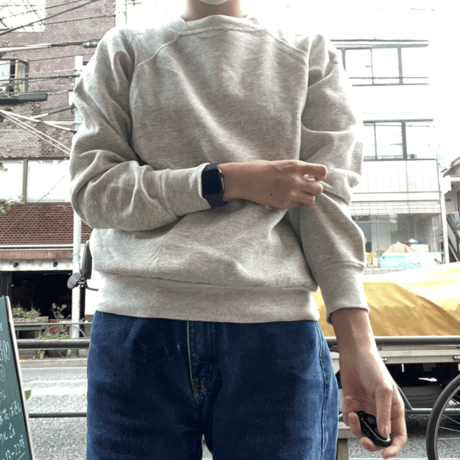 [USED] raglan SWEAT (ASH GREY)