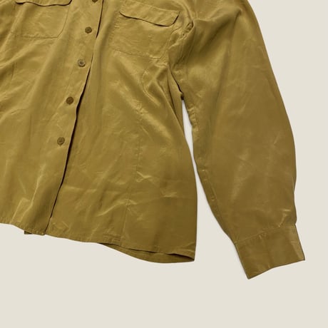 [USED] MUSTARD SILK SHIRT💛
